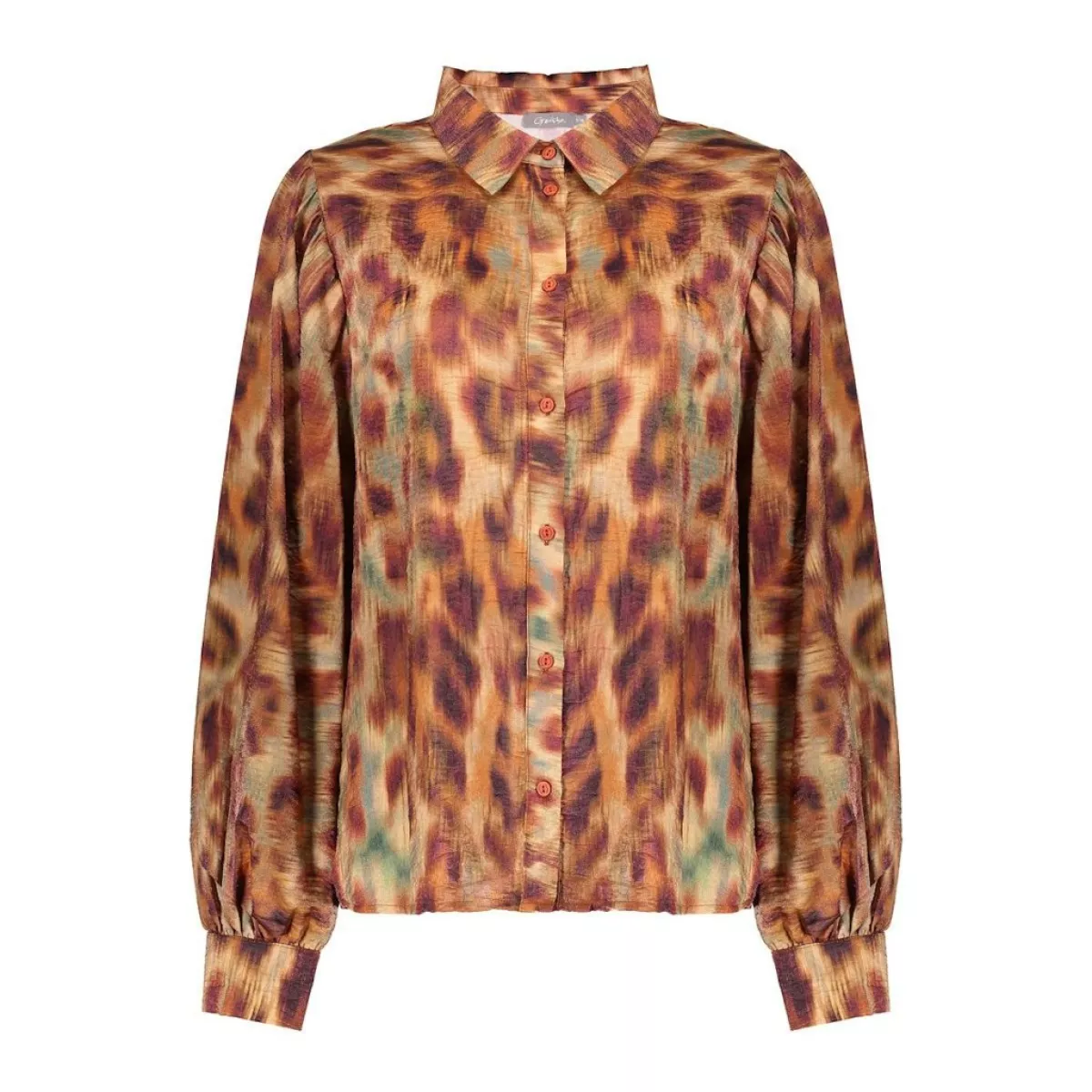 GEISHA-Blouse print-53656-20-775 brown/orange-ZAND