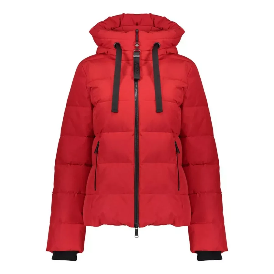 GEISHA-Jacket with hood short-58518-12-450 red-ROOD