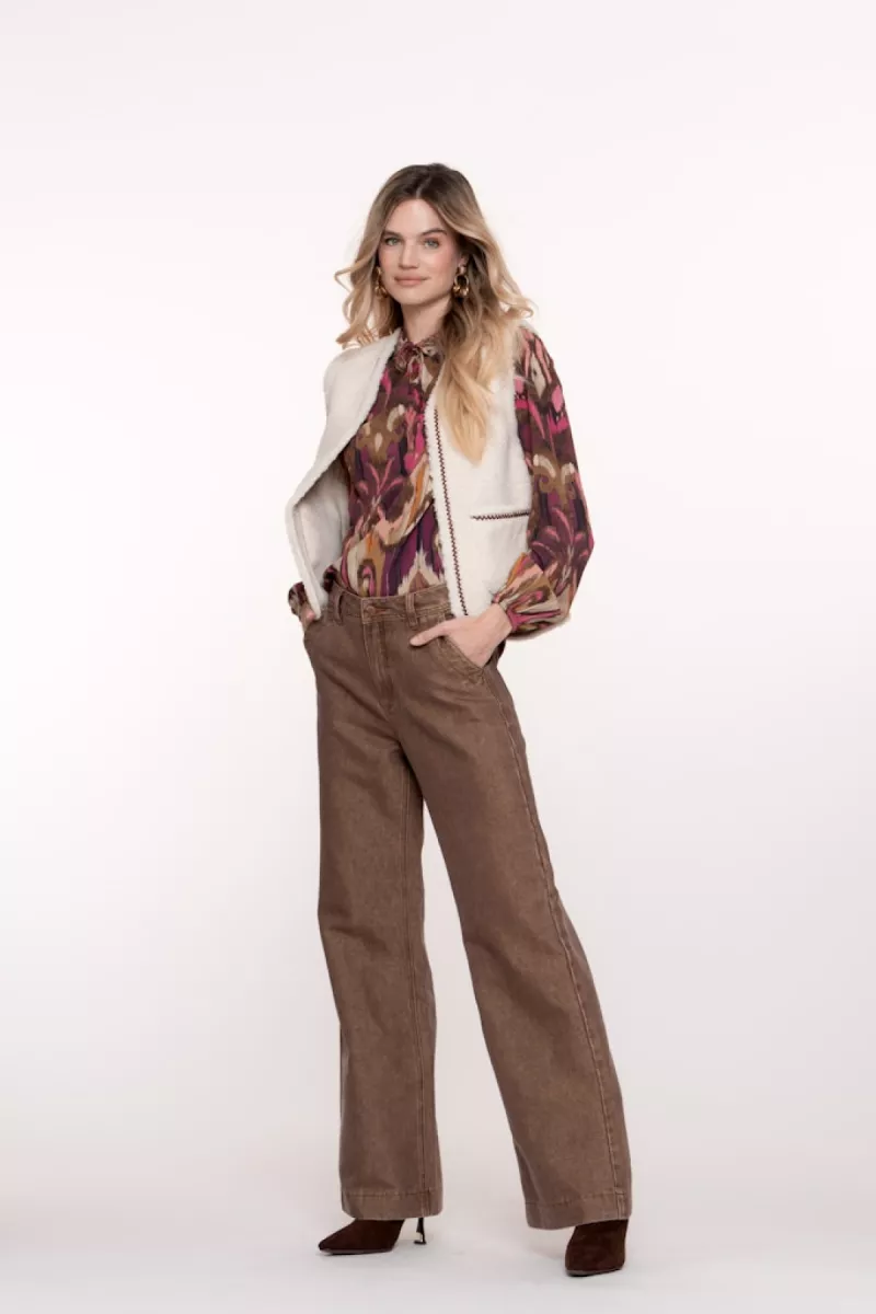GEISHA-Jeans flair-51515-10-735 camel/gold-CAMEL
