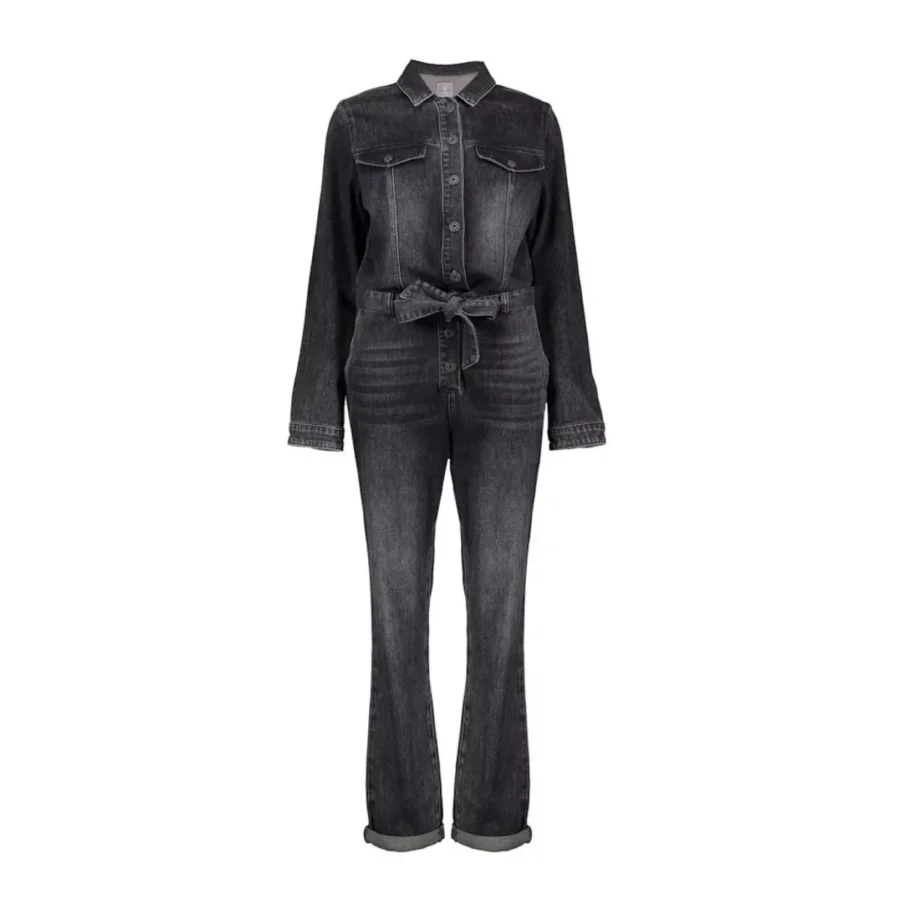 GEISHA-Jeans jumpsuit-51512-10-805 grey denim-DONKER GRIJS/GRAFIET