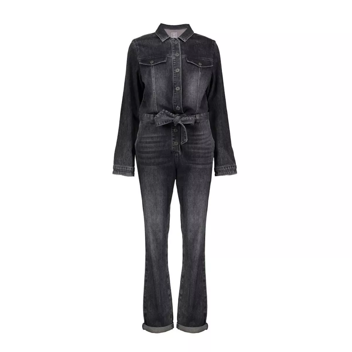 GEISHA-Jeans jumpsuit-51512-10-805 grey denim-DONKER GRIJS/GRAFIET