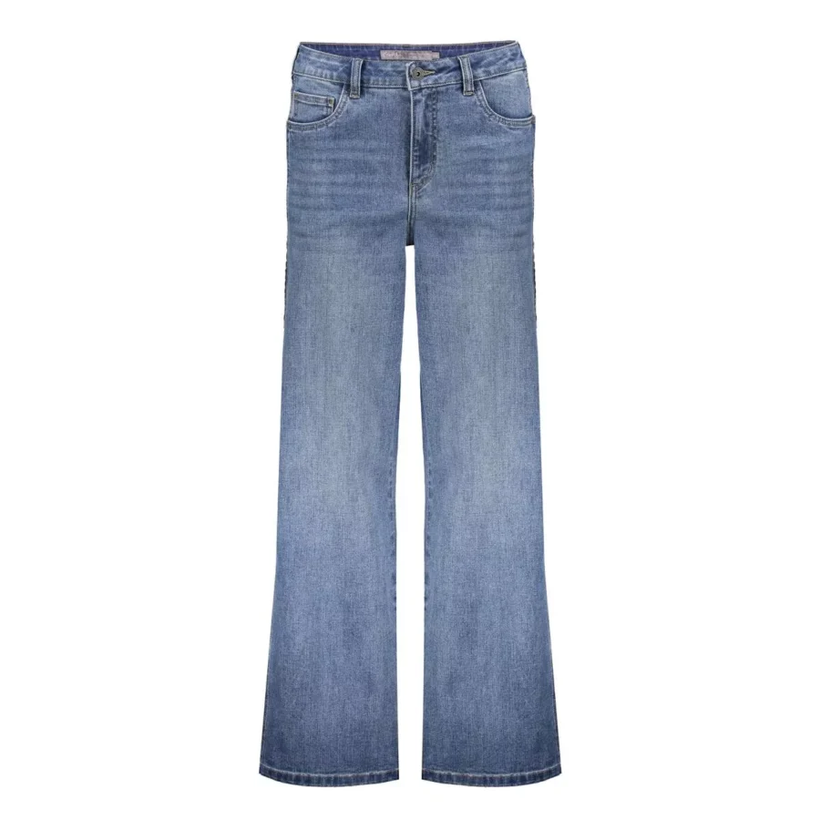 GEISHA-Jeans piping insert-51519-10-811 stonewash denim-DENIM