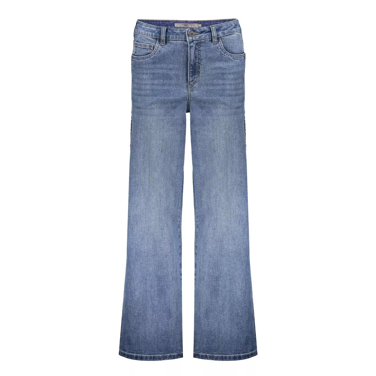GEISHA-Jeans piping insert-51519-10-811 stonewash denim-DENIM