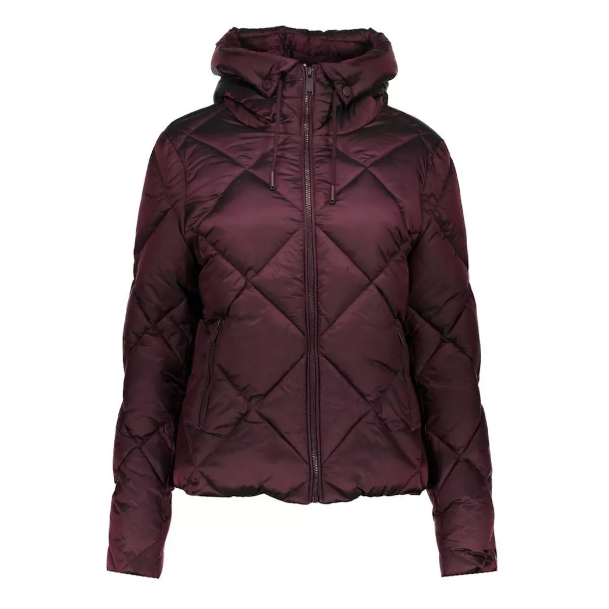 GEISHA-Short jacket with hood-58528-21-485 port-ROOD
