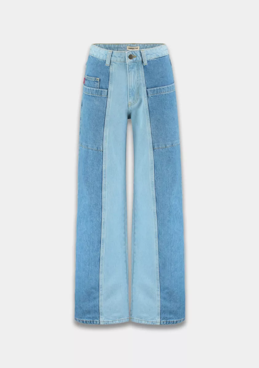 Harper & Yve-Madelynn-AW25R100-428 Mixed Blue-JEANS