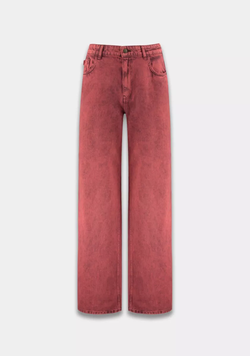 Harper & Yve-Yve-AW25D100-320 Brick Red-STEEN ROOD