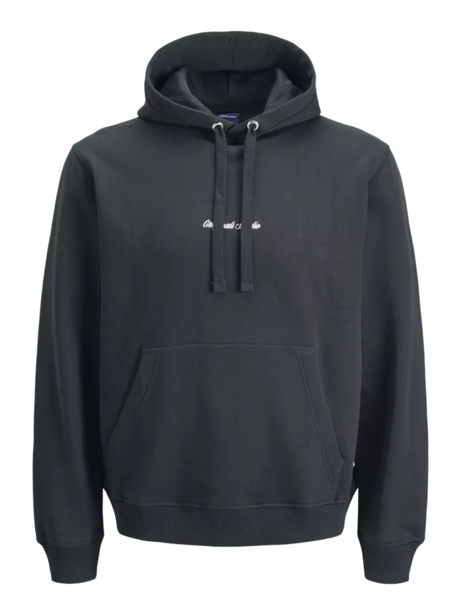 JACK & JONES-JORNORREBRO EMB SWEAT HOOD NOOS-12282861-Forest river-GROEN
