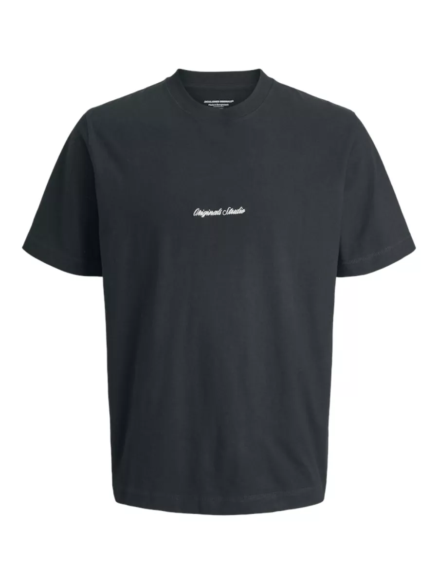 JACK & JONES-JORNORREBRO EMB TEE SS CREW NECK NO-12282892-Forest River-GROEN
