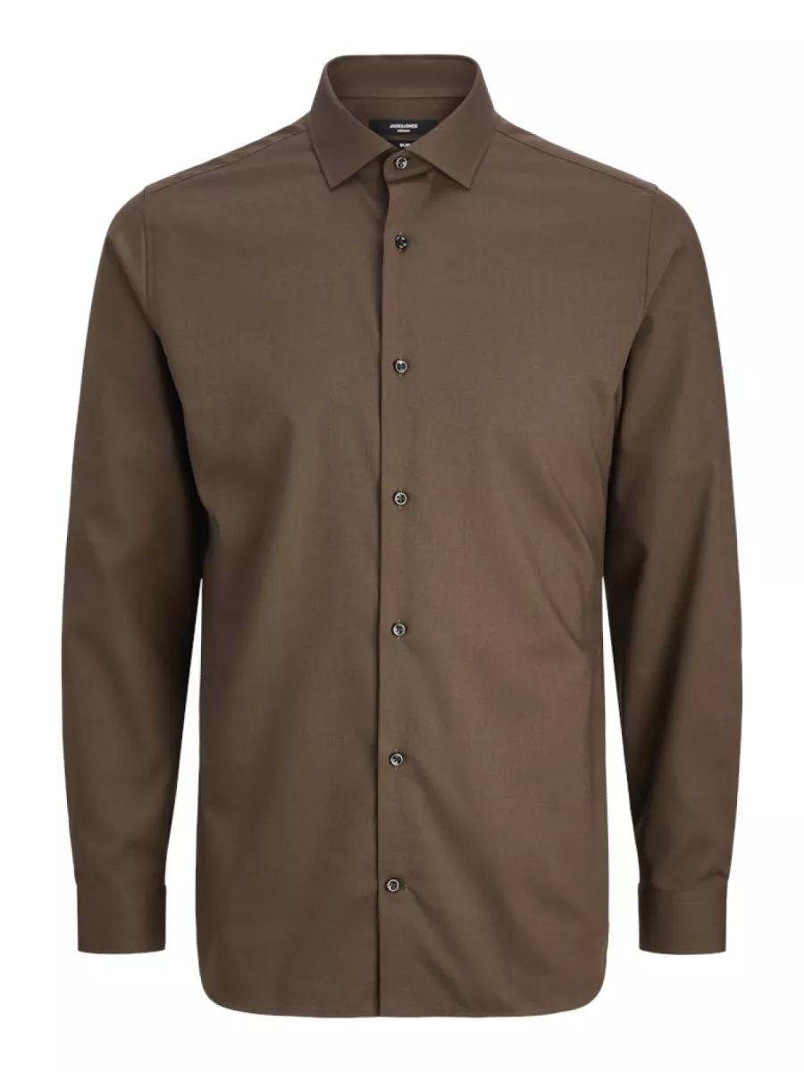 JACK & JONES-JPRBLAPARKER SHIRT L/S NOOS-12227385-Delicioso-GRIJS