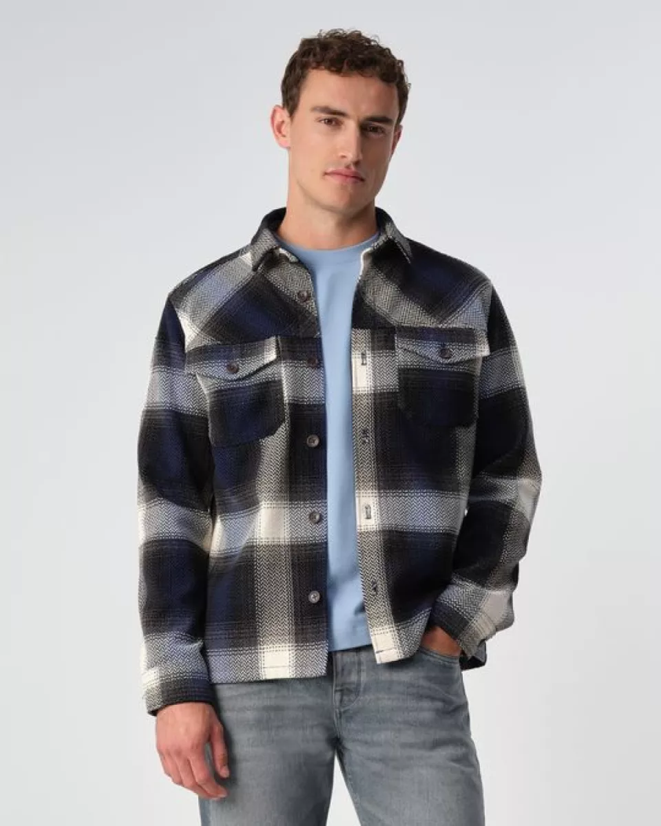 JC RAGS-Benji check-099560-3905 Sky captain blue-NAVY