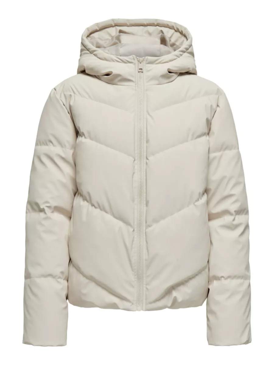JDY-JDYARNHEM WATER REP SHORT PUFFA OTW-15277952-Moonbeam-ECRU