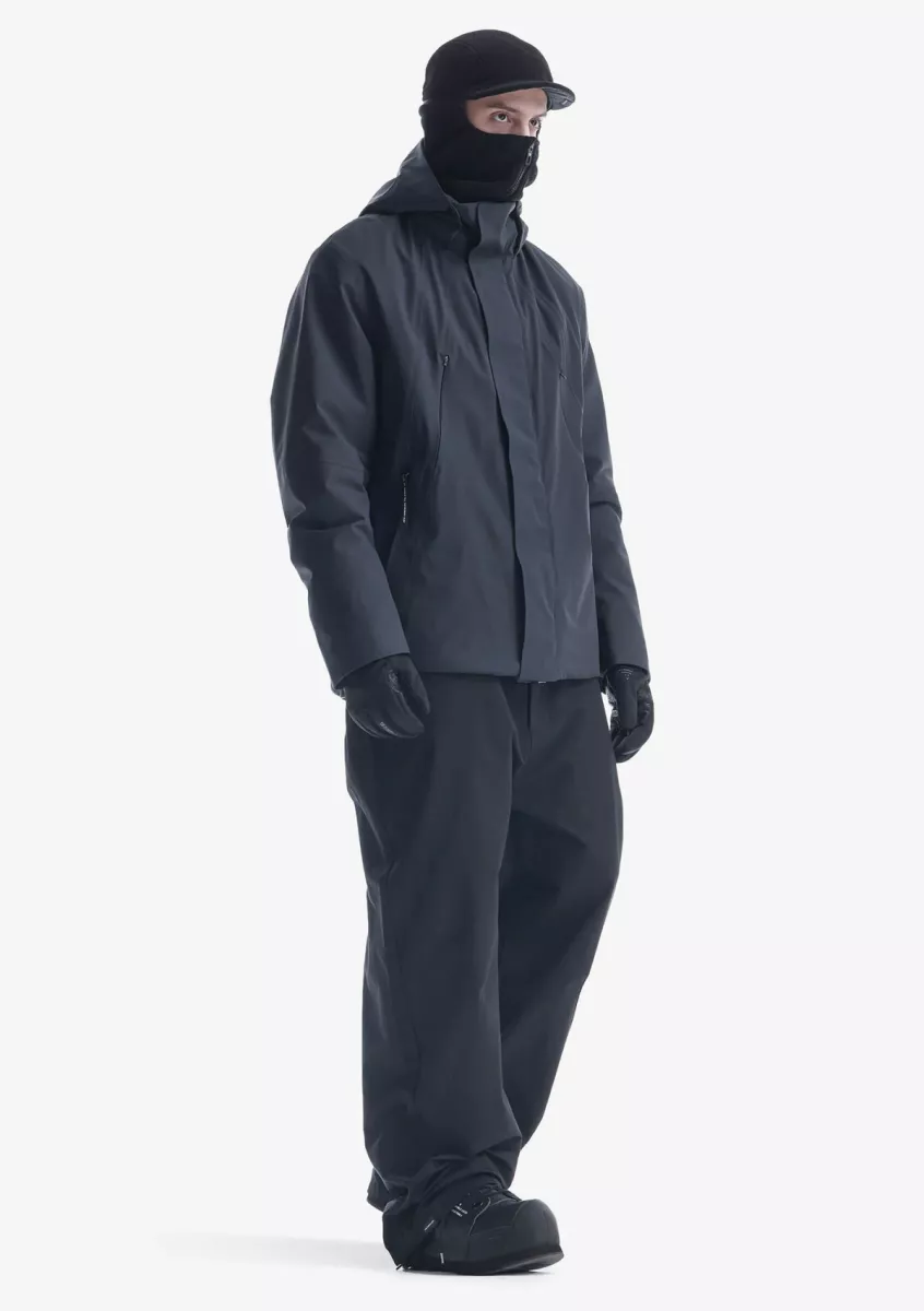 Krakatau-Geime graphene insulated storm jacket-Qm553--2 Dark grey-DONKER GRIJS/GRAFIET
