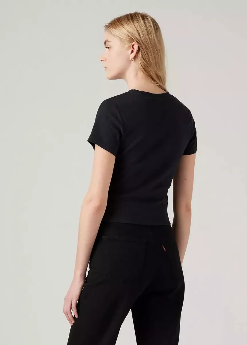 LEVI STRAUSS-Essential Sport Tee-A7419-0014-ZWART