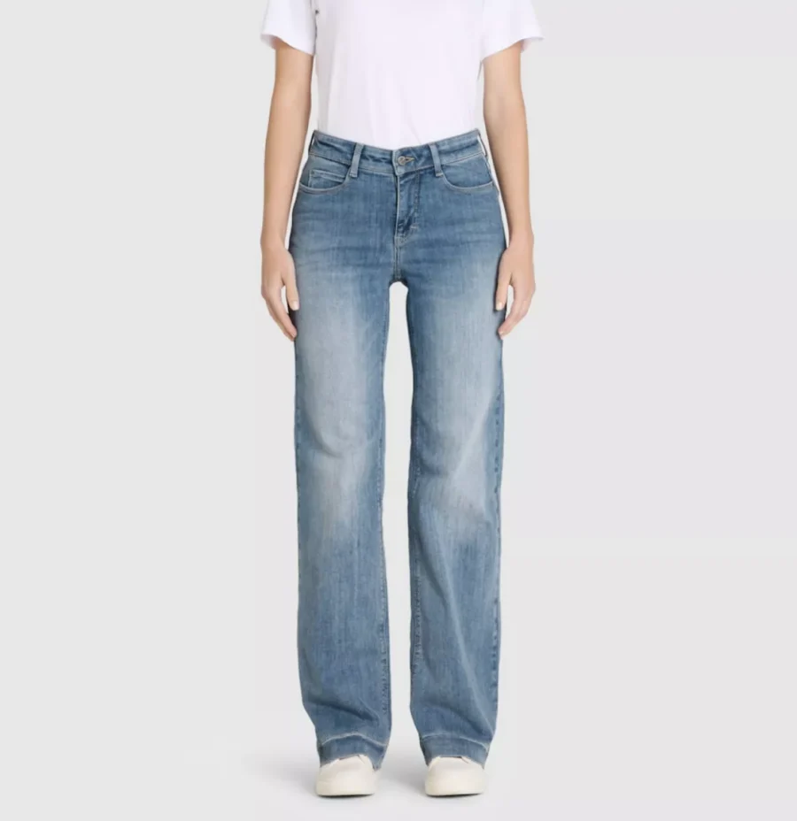 MAC-DREAM WIDE; 4; Trousers MAC Ladies-0358L543990-D403-LICHT BLAUW