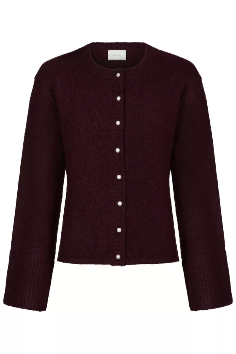 Neo Noir-Marie Louise Knit Cardigan-164837-682 Wine-BORDEAUX