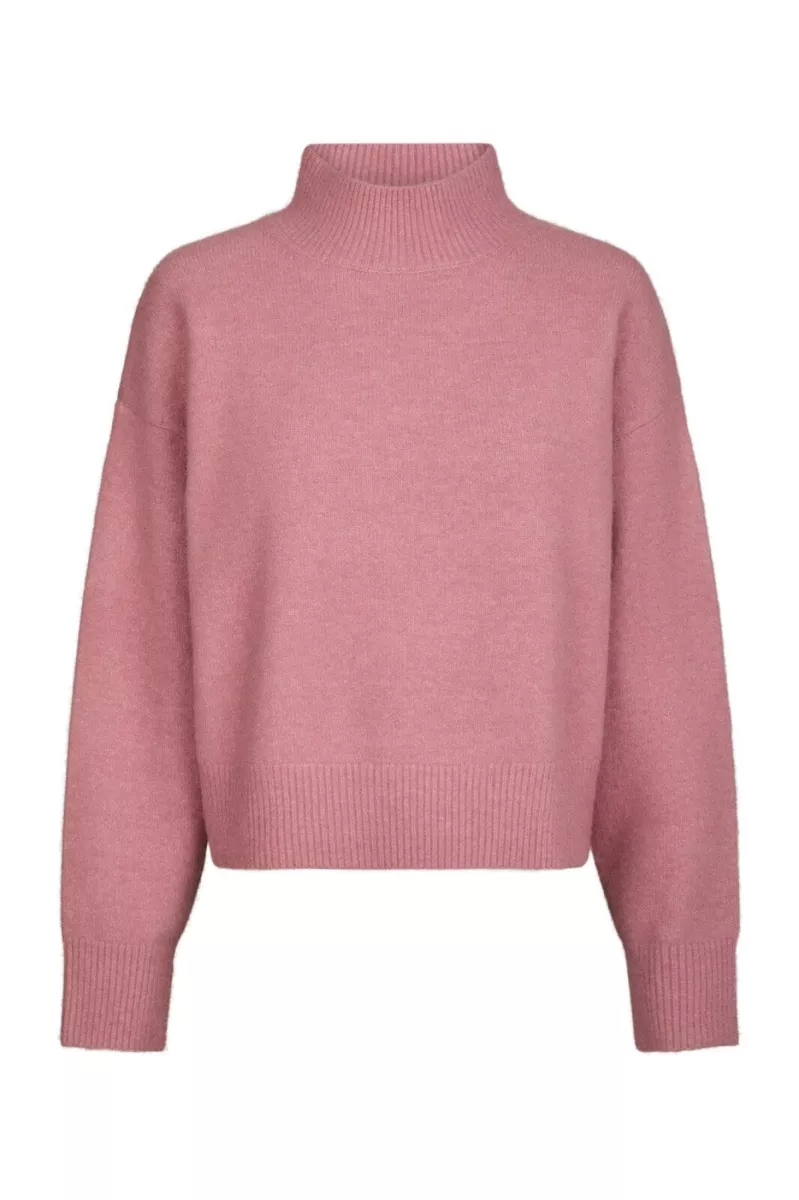 Neo Noir-Paulina Knit Blouse-159703-165 Rose-ROSE