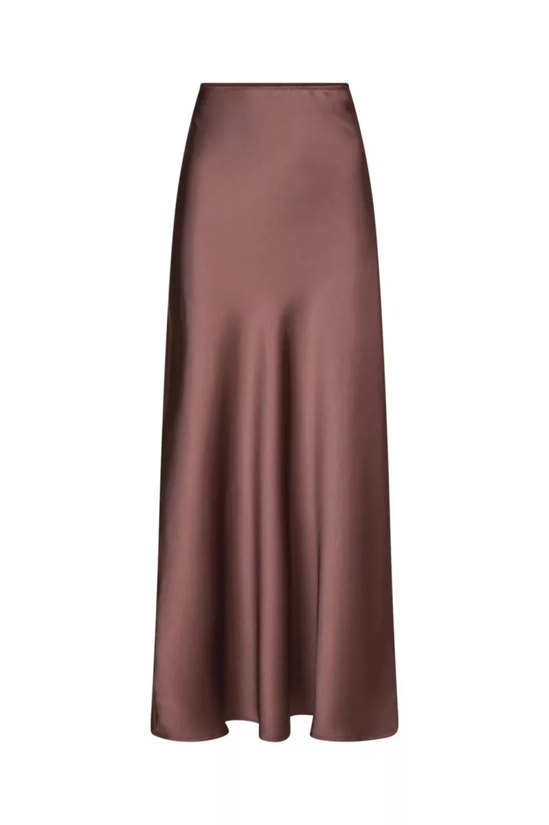 Neo Noir-Vicky Heavy Sateen Skirt-159588-393 Dark Rose-OUD ROSE