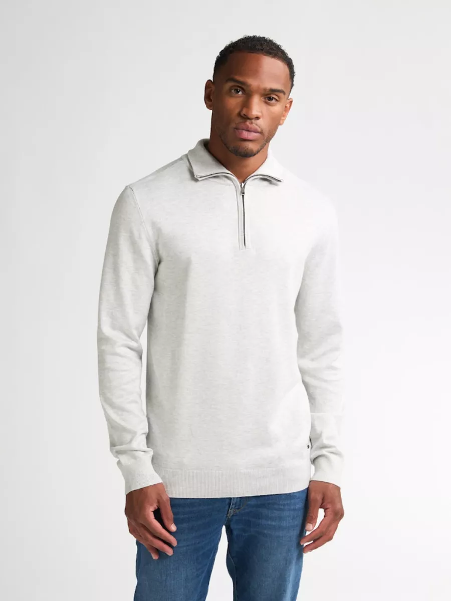 PETROL INDUSTRIES-Men Knitwear Collar Basic-M-3050-KWC207-0009-WIT