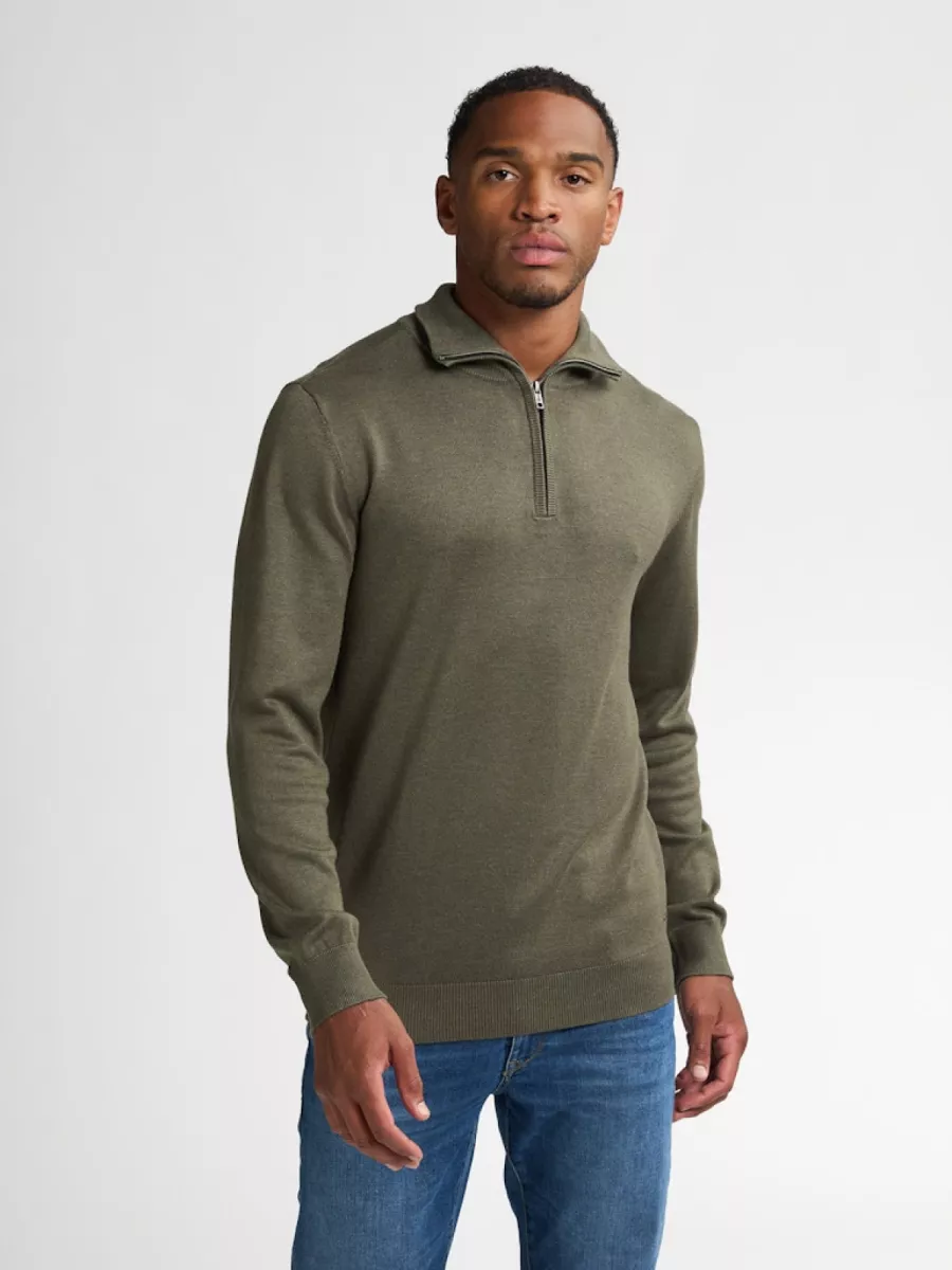 PETROL INDUSTRIES-Men Knitwear Collar Basic-M-3050-KWC207-6174-STONE