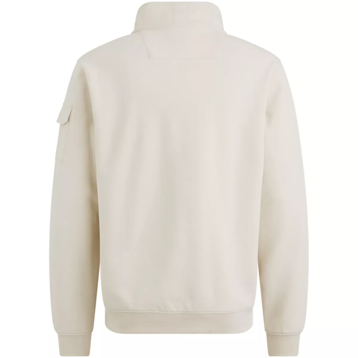 PME LEGEND-Half zip collar interlock jersey-PSW2508423-7013 Bone white-BEIGE