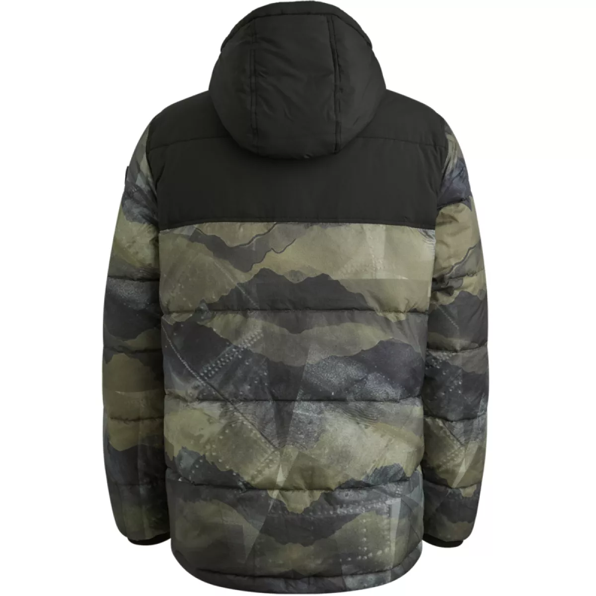 PME LEGEND-Long jacket DEE-ICER Printed Helza-PJA2508139-991-ANTRACIET