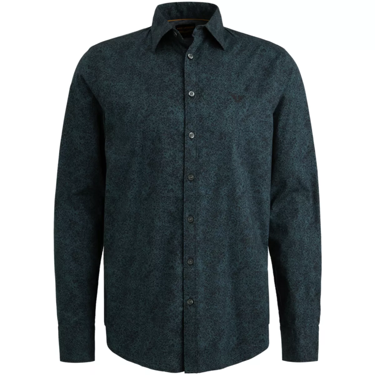 PME LEGEND-LONG SLEEVE SHIRT Print on Ctn/Lyc-PSI2508211-5281-BLUE