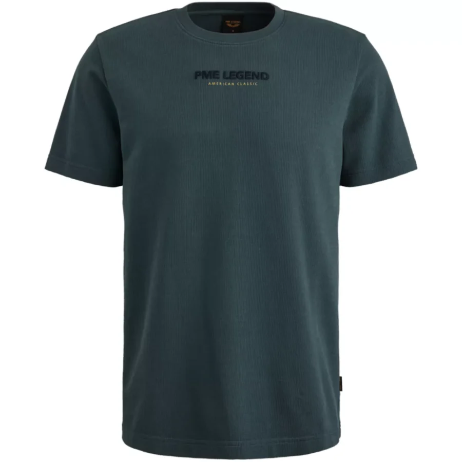 PME LEGEND-Short sleeve r-neck flat waffle je-PTSS2508564-5125-NAVY