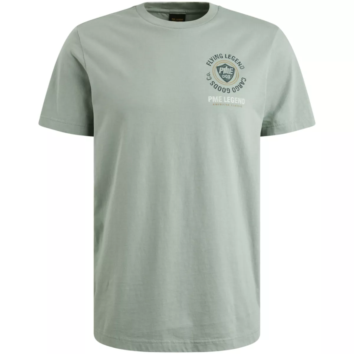 PME LEGEND-Short sleeve r-neck single jersey-PTSS2508575-5226 Silver blue-BLAUW
