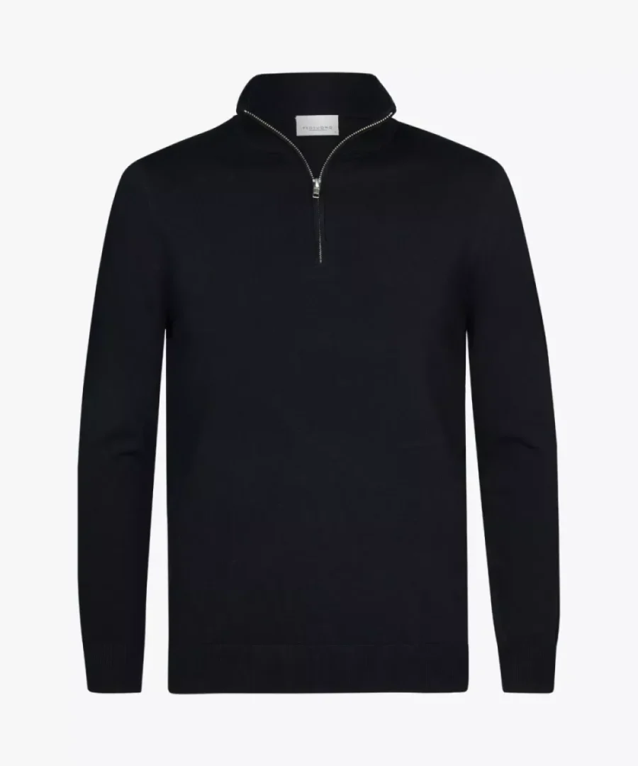 Profuomo-Pullover half zip-PP2J00010A-P Navy-NAVY