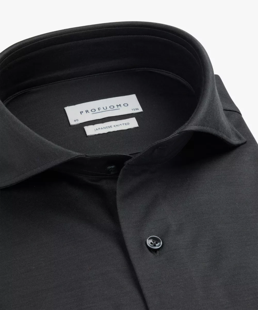 Profuomo-Shirt x-cutaway sf-PPWH30026J-B anthra-ANTRACIET