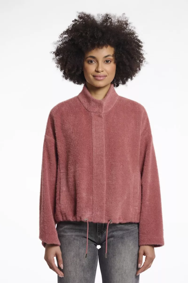 RINO & PELLE-Boxy Jacket With Snap Closure-Levin.7002511-Red Ochre-ROOD
