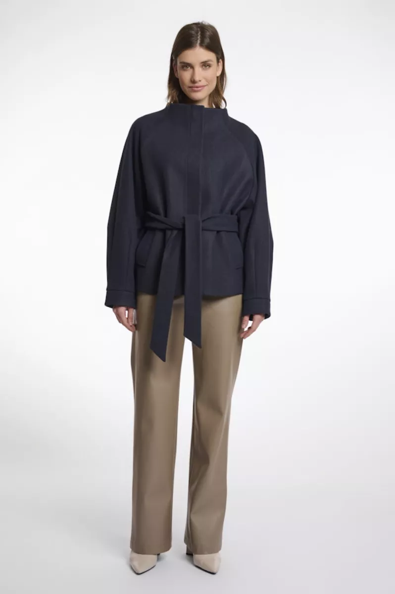 RINO & PELLE-Short Coat With Collar-Cornelia.7002511-Navy-MARINE