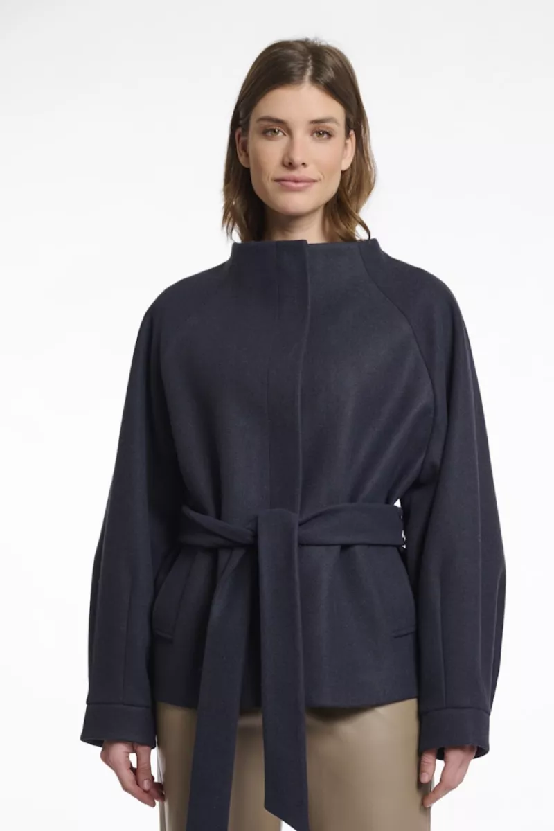 RINO & PELLE-Short Coat With Collar-Cornelia.7002511-Navy-MARINE
