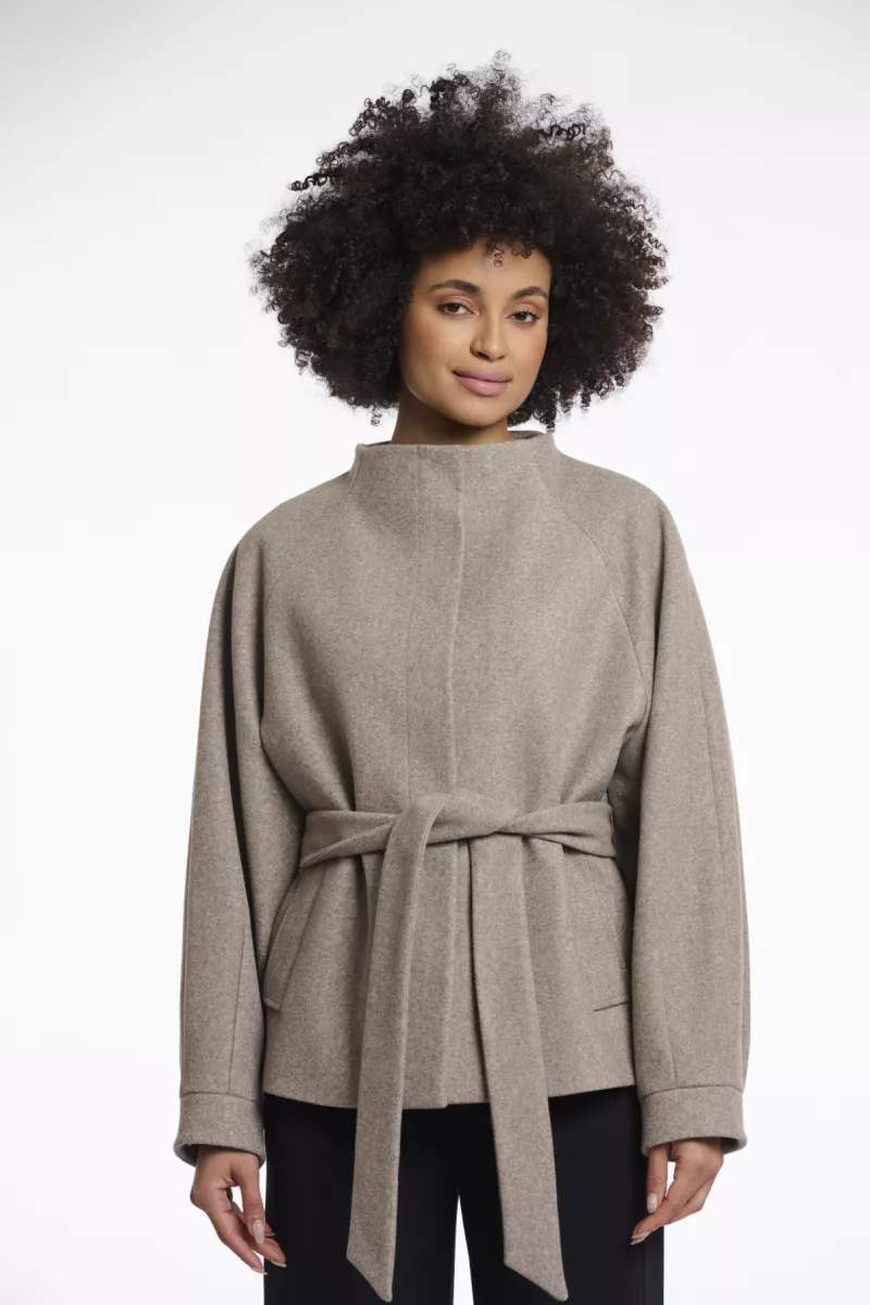 RINO & PELLE-Short Coat With Collar-Cornelia.7002511-Toffee-ZAND