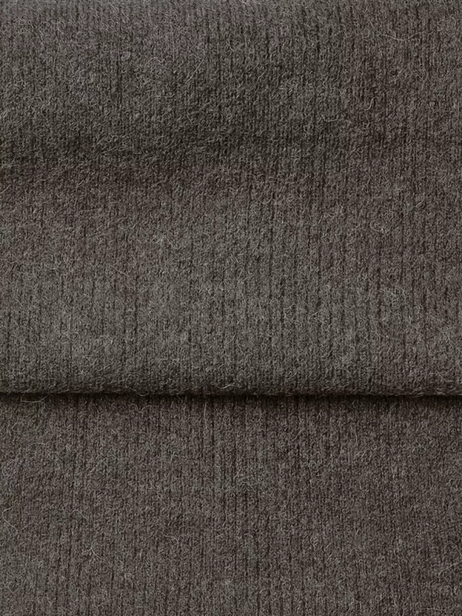 Selected Femme-SLFLULU WOOLBLEND NARROW KNIT SCARF-16099651-Medium Grey-GRIJS MELEE