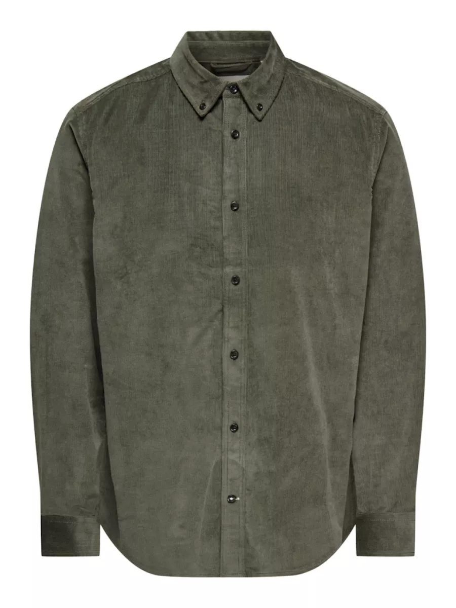 SONS-ONSMICHAEL 18W REG CORD STRETCH LS-22029764-Castor gray-GRIJS