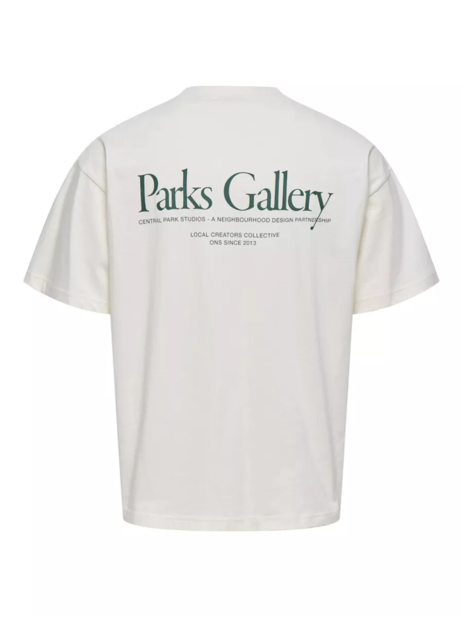 SONS-ONSPARKER SS LOOSE TEE-22035566-Gardenia-GROEN