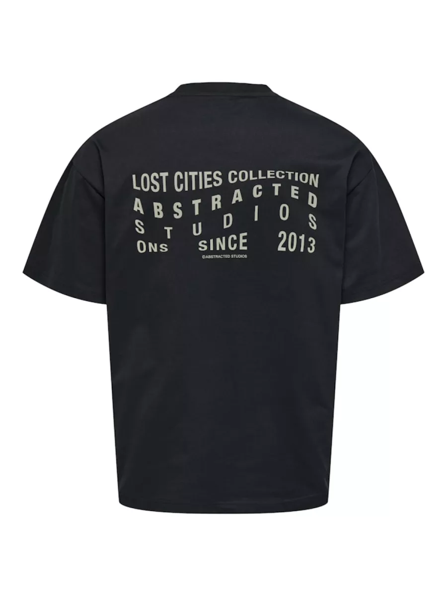 SONS-ONSPARKER SS LOOSE TEE-22035566-Jet black-BLACK