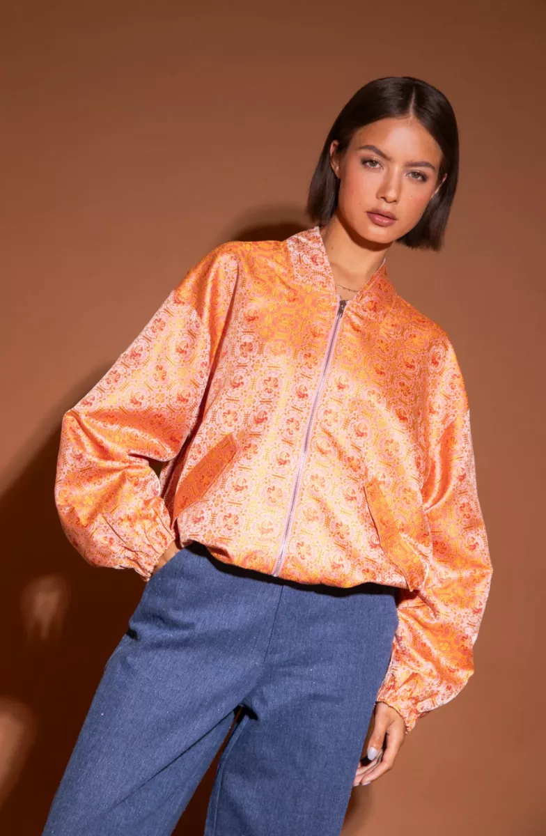 Studio Amaya-Jacket-Alice-Multi Print-ORANJE COMBINATIES