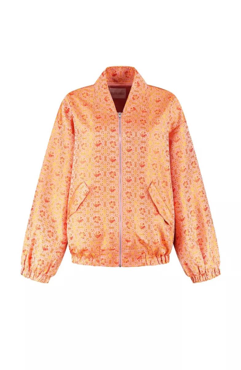 Studio Amaya-Jacket-Alice-Multi Print-ORANJE COMBINATIES