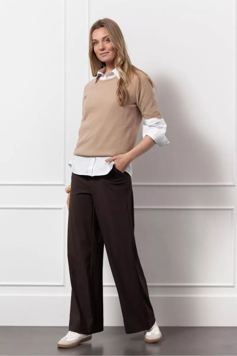 STUDIO ANNELOES-Felica soft pullover-13120-2200 Latte-LICHT BRUIN