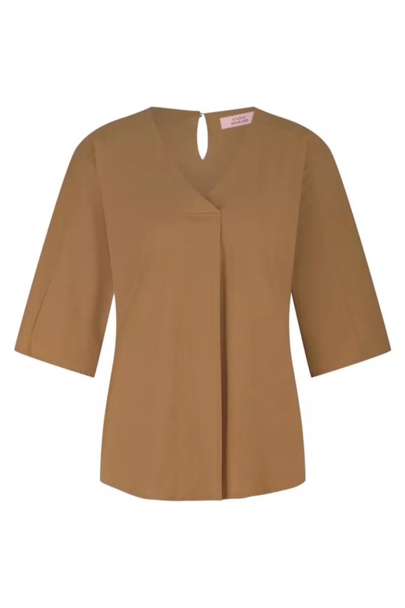 STUDIO ANNELOES-Marly top-13134-1300 Caramel-LICHT BRUIN