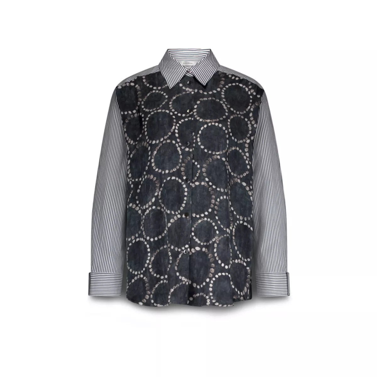 Summum-Blouse all over print-2s3329-12263-495 Midnight blue-DONKER BLAUW