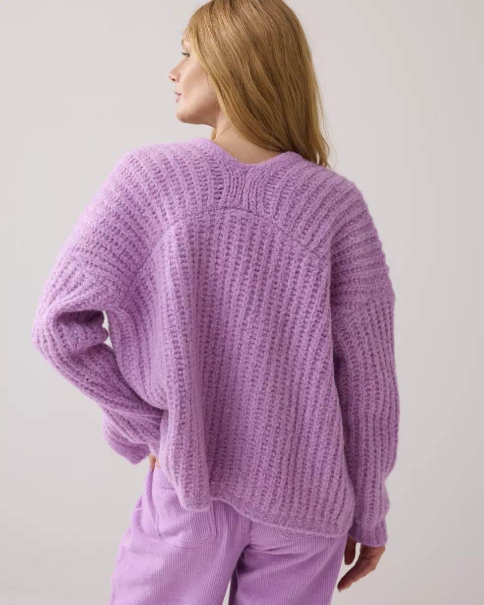 Summum-Cardigan cushy wool blend knit-7s7931-70034-315 Sheer Violet-VIOLET