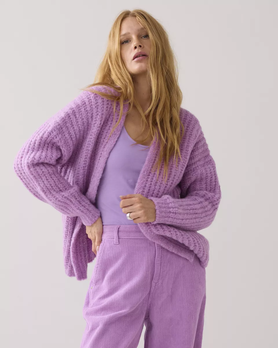 Summum-Cardigan cushy wool blend knit-7s7931-70034-315 Sheer Violet-VIOLET