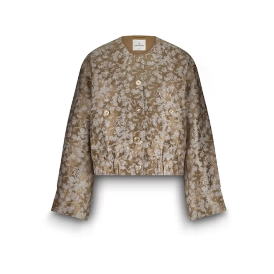 Summum-Jacket bomber leaves jacquard-1s1205-12293-722 Alpaca-ZAND