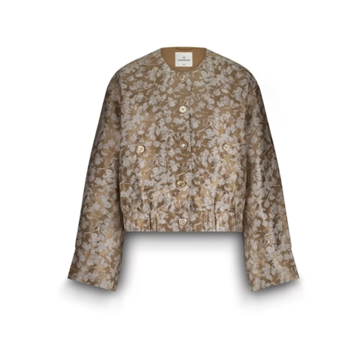 Summum-Jacket bomber leaves jacquard-1s1205-12293-722 Alpaca-ZAND