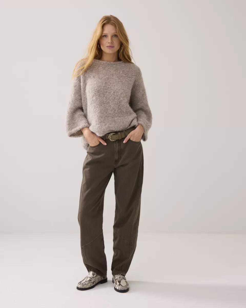 Summum-Loose fit coloured denim-4s2870-5140-655 Dark camo-LEGERGROEN