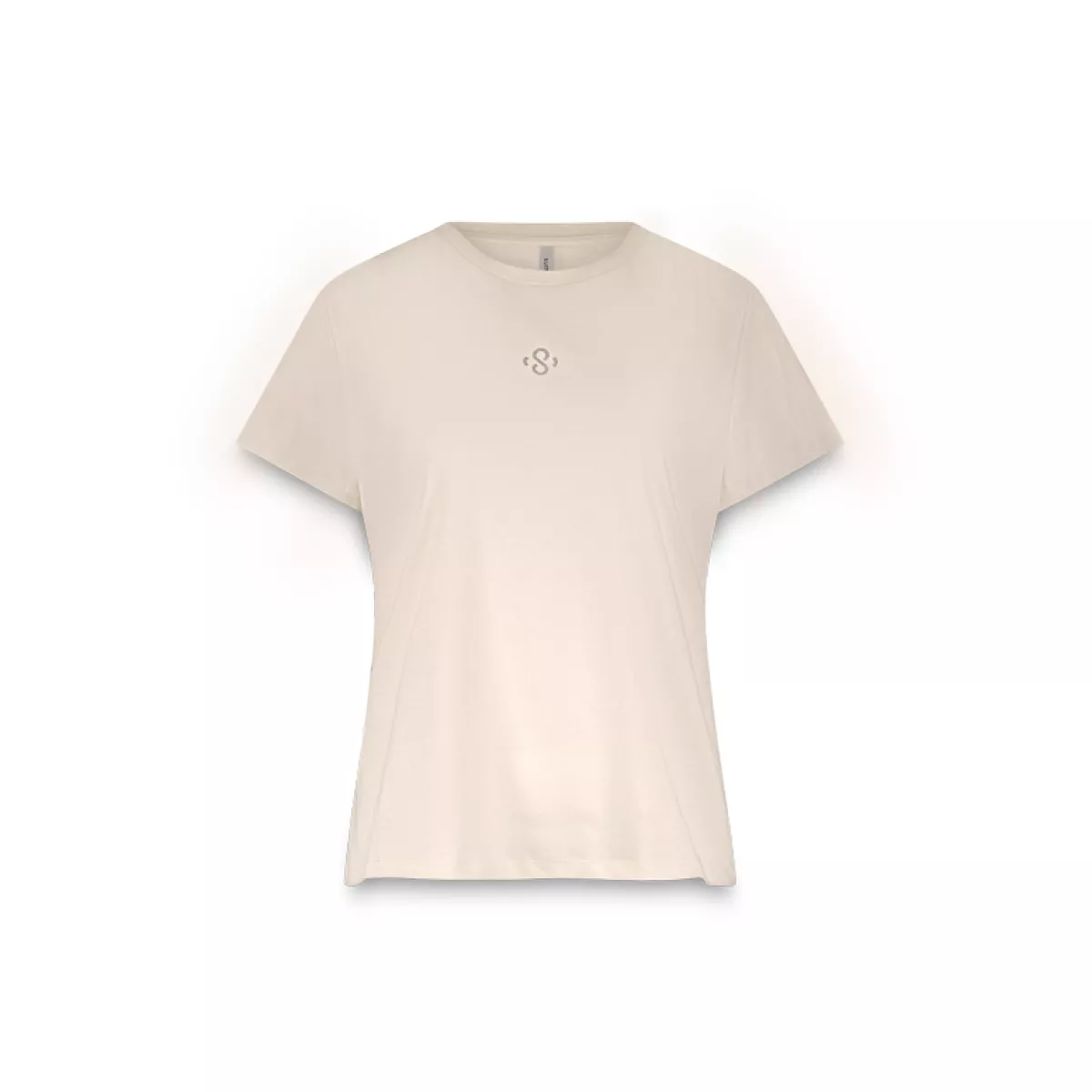 Summum-Rhine stone logo tee-3s5185-30714-122 Ivory-IVOOR