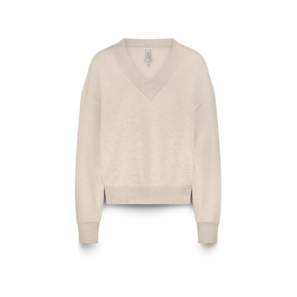 Summum-Soft v-neck sweat-3s5193-30413-122 Ivory-OFF WHITE
